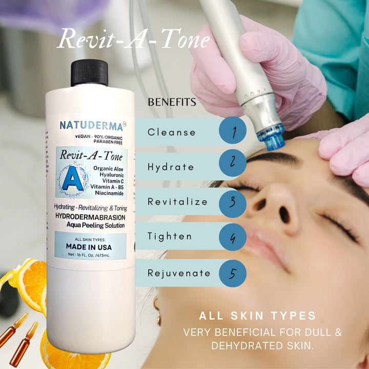 Hydrodermabrasion Solution for Hydrofacial Machine - Revitatone, Natuderma Antiaging Serum