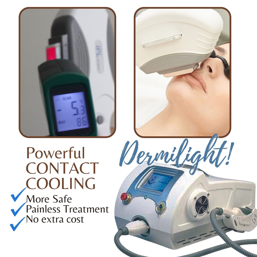 IPL Hair Removal Machine. Professional IPL Machine 6 in 1 Functions with FDA, "Dermilight".