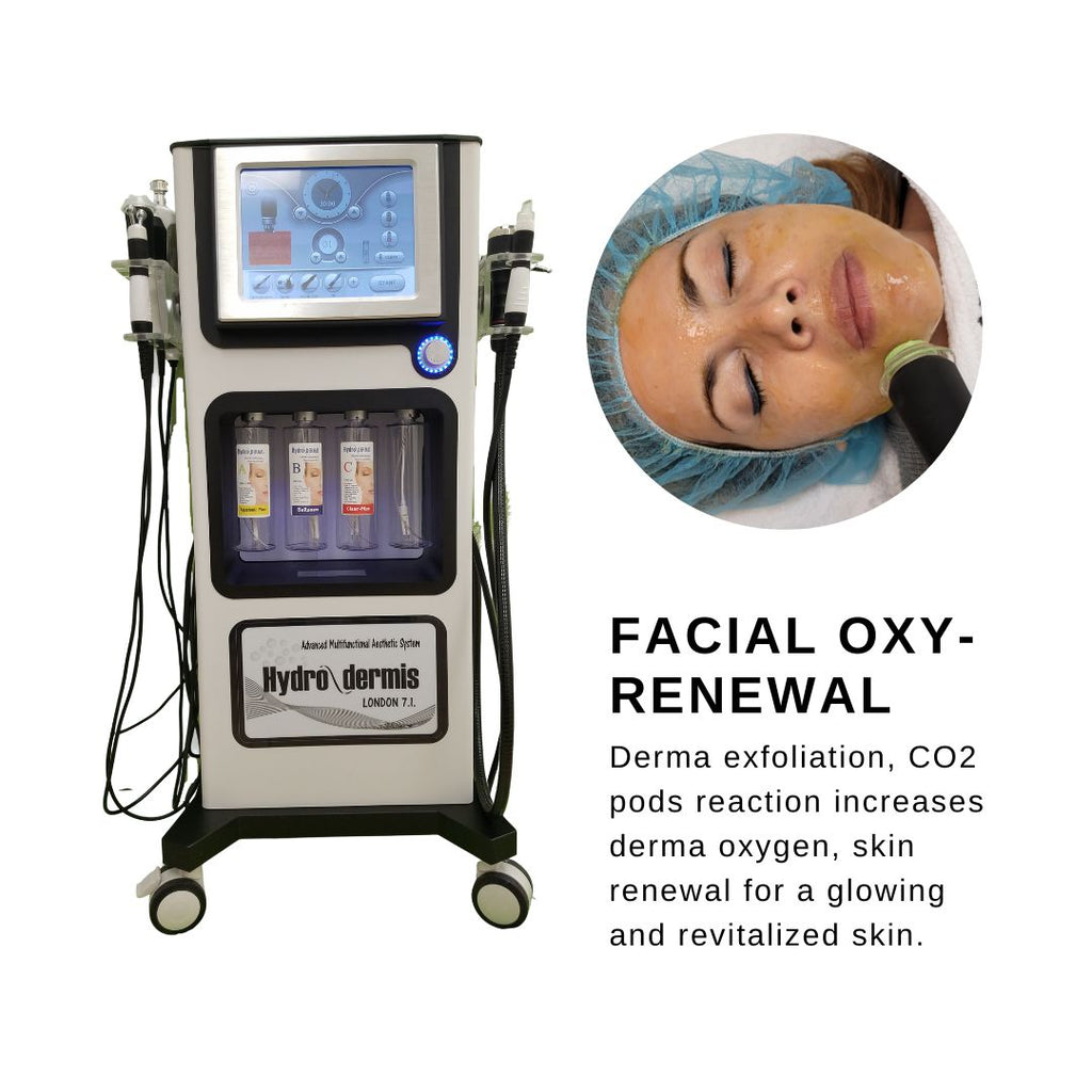 Professional Hydro dermabrasion machine for spa with oxy-geneo functions, Hydrodermis.