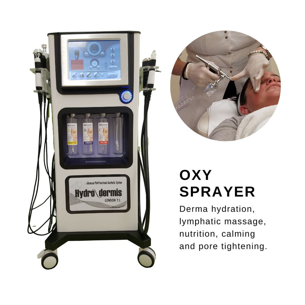 Professional Hydro dermabrasion machine for spa with oxygen infusion, Hydrodermis.