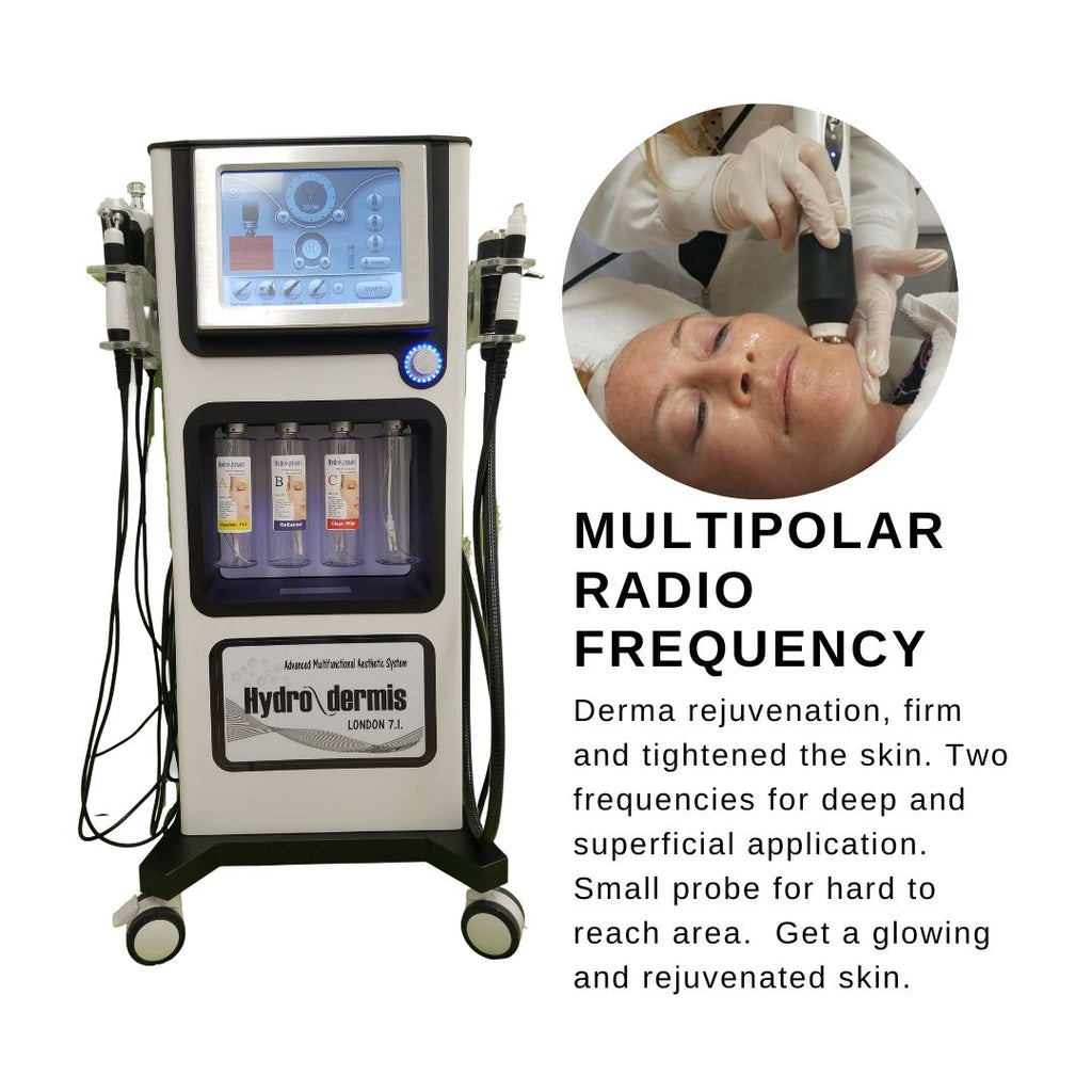 Professional Hydro dermabrasion machine for spa with radio frequency, Hydrodermis.