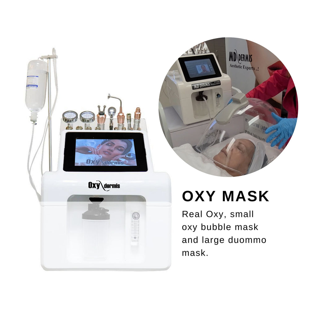 Professional micro dermabrasion machine for sale. with multiples function, oxygen facial, microcurrent, jet peel.
