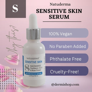 Niacinamide Serum with Hyaluronic Acid - Glow Serum - Natuderma Sensitive