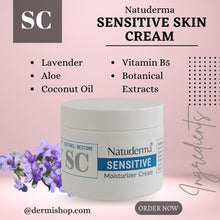 Sensitive Cream, Skin Moisturizer (SC), 100% Vegan, by Natuderma.