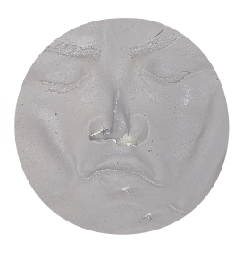 Plastic Face Mask: Violet