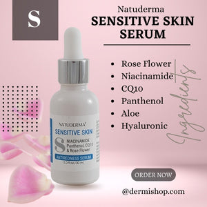 Niacinamide Serum with Hyaluronic Acid - Glow Serum - Natuderma Sensitive