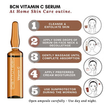 Vitamin C serum for face. How to apply BCN Vitamin C serum on the skin. Como aplicar el serum de Vitamina C en el rostro.