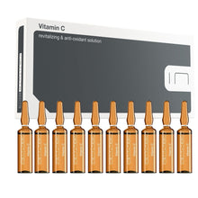 Vitamin C serum for face, box of 10 ampoules of 5 ml, vitamin c brightening serum, Instituto BCN Skin Care, Made in Spain