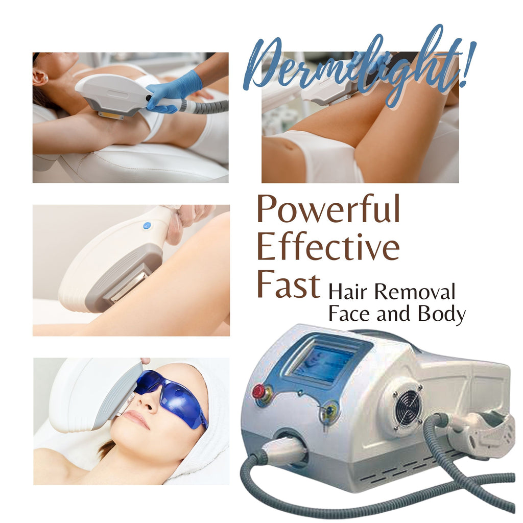 Professional IPL machine for hair removal, photofacial. E-light machine for sale with FDA, Dermilight. USA Company, Training and certification.
